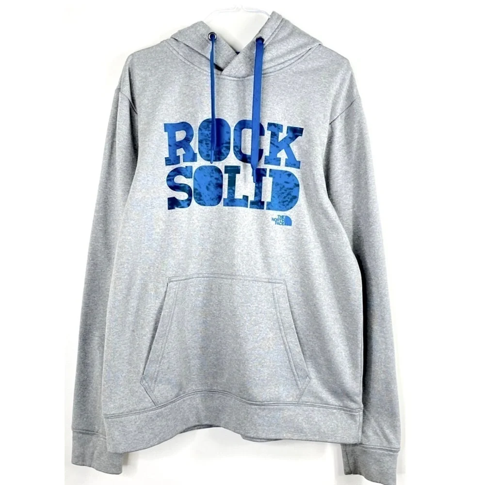 THE North Face Surgent Rock Solid Athletic Pullover Hoodie in Gray